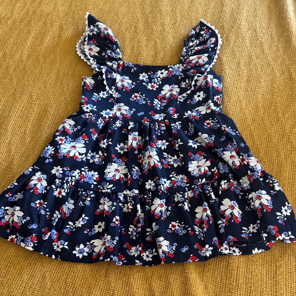 Janie and Jack Navy Floral Kids Dress